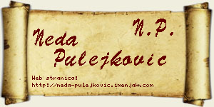 Neda Pulejković vizit kartica
